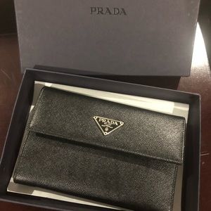 Black small Prada Wallet